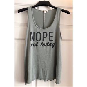 Francesca’s - miami “Nope. not today” graphic tank
